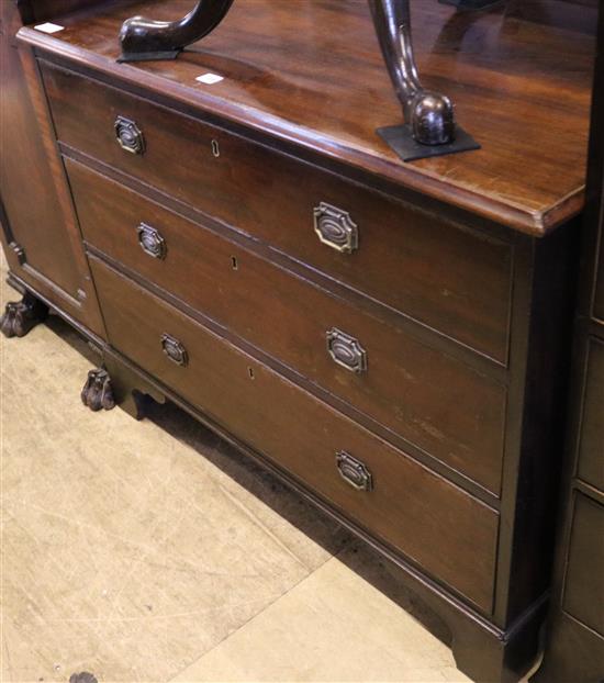 Georgian mahogany 3 drawer chest